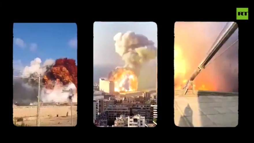 Hình ảnh vụ nổ kinh hoàng ở Beirut (Lebanon) qua 15 góc máy camera